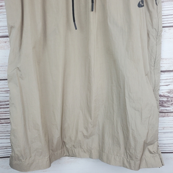 Nike Womens Large Tech Hypermesh Khaki Tan/Black Midi Softshell Skirt 833468 - Picture 4 of 12